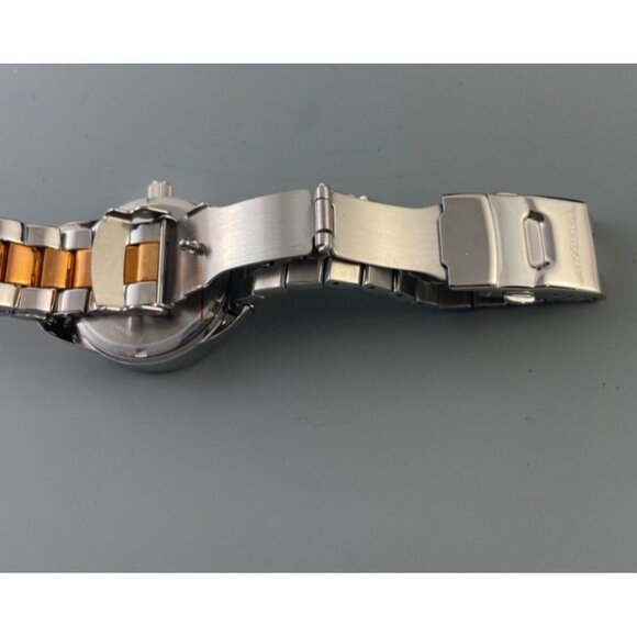 New Aragon Ladies Watch StarHalo Ronda 762 Silver Gold Tone Swarovski Crystals - Picture 6 of 9